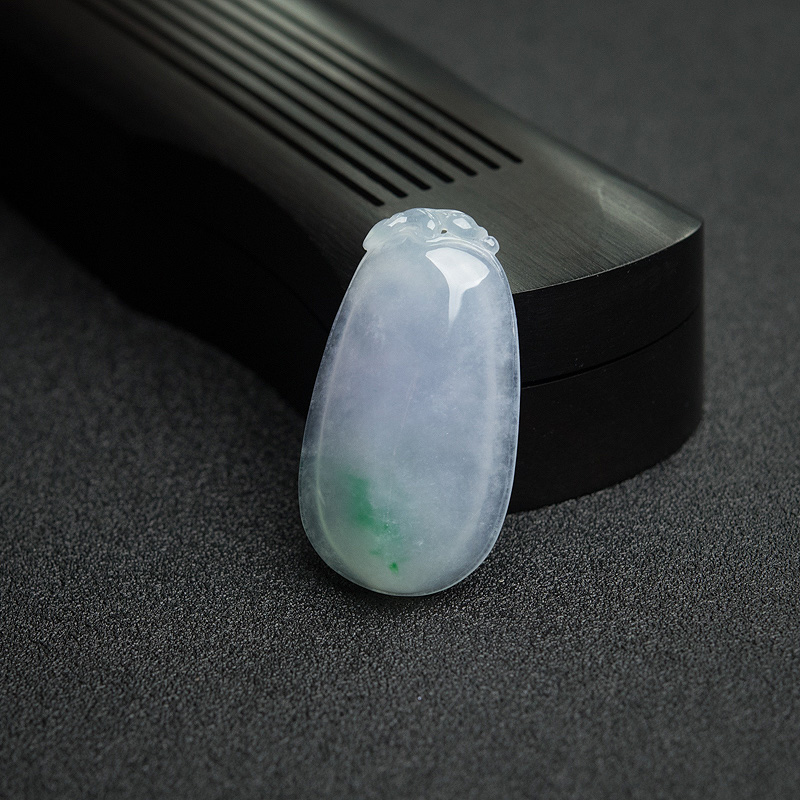 糯种翡翠福瓜吊坠-红掌柜