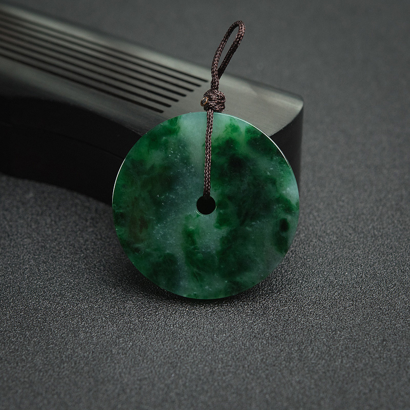 翡翠平安扣吊坠-红掌柜