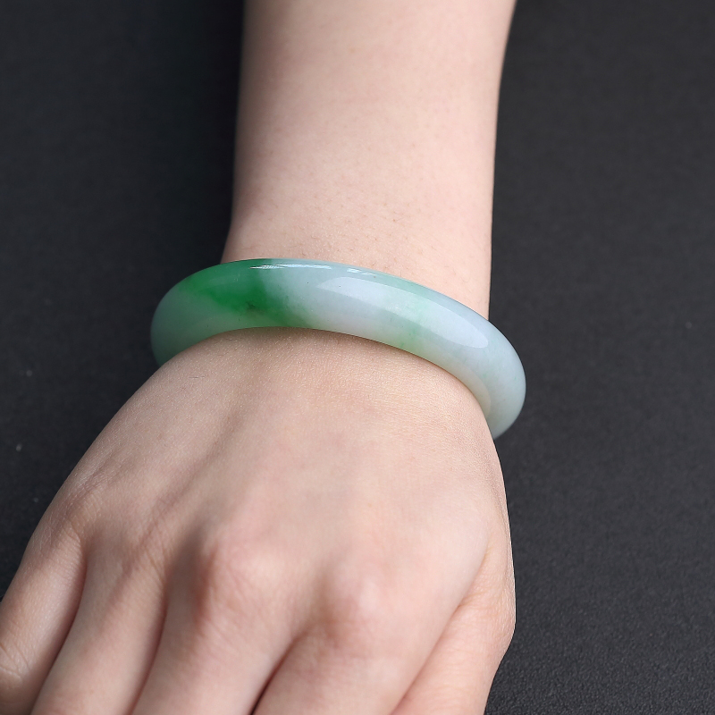 天然翡翠手镯-红掌柜