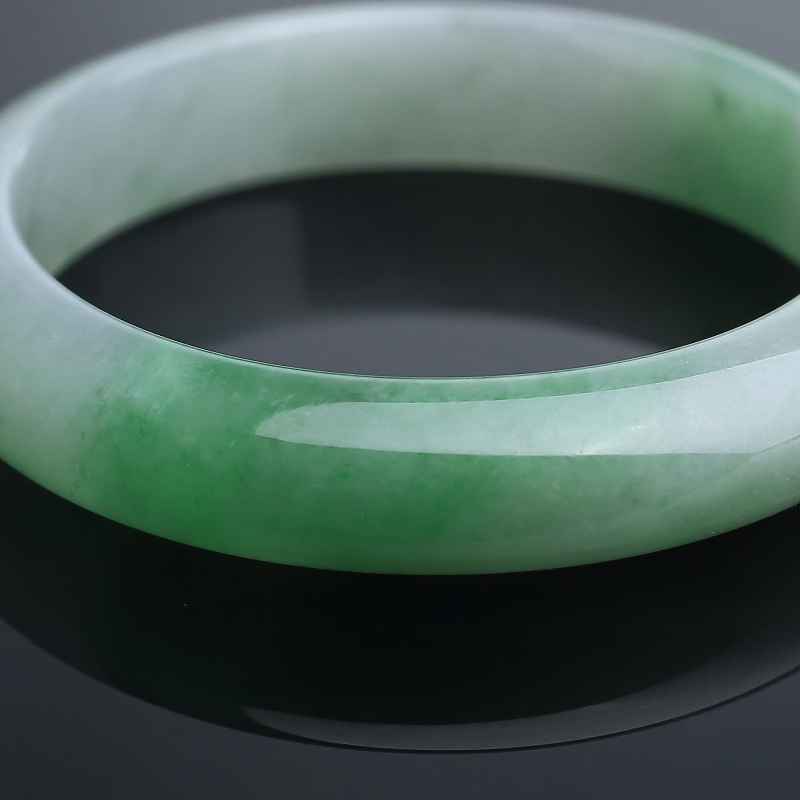 飘绿翡翠手镯 - 红掌柜