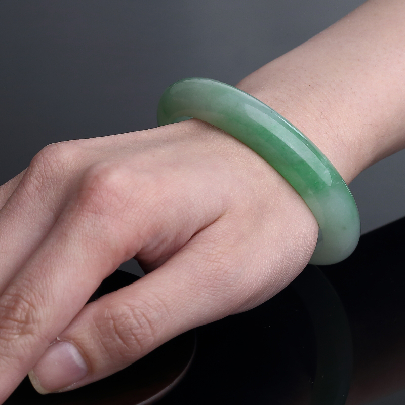 缅甸A货翡翠手镯 - 红掌柜