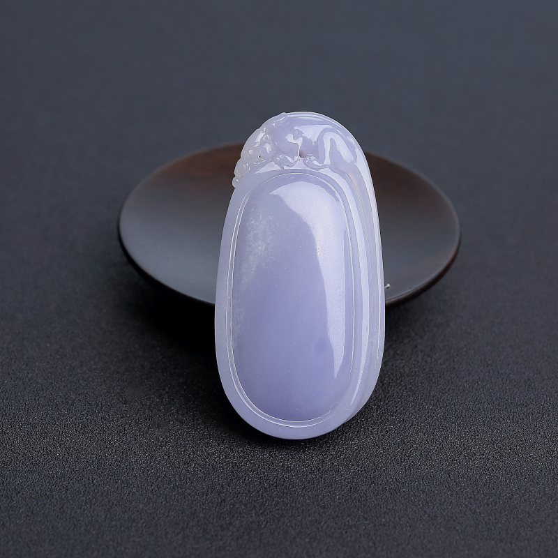 缅甸糯种紫罗兰翡翠福瓜吊坠 - 红掌柜