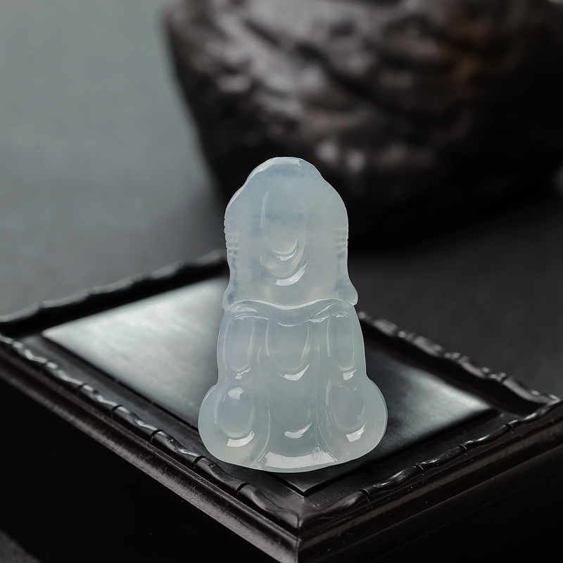 翡翠宝宝佛吊坠-红掌柜