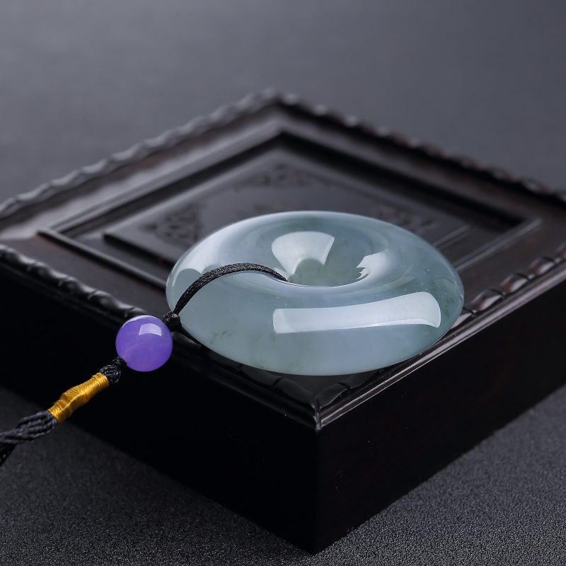 糯冰种翡翠平安扣-红掌柜