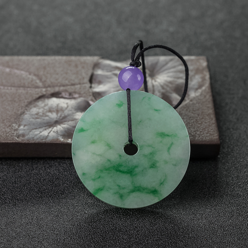 翡翠平安扣吊坠-红掌柜