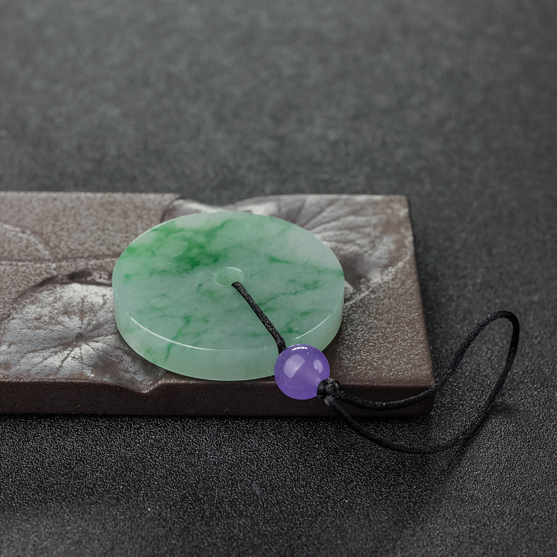 糯种翡翠平安扣-红掌柜