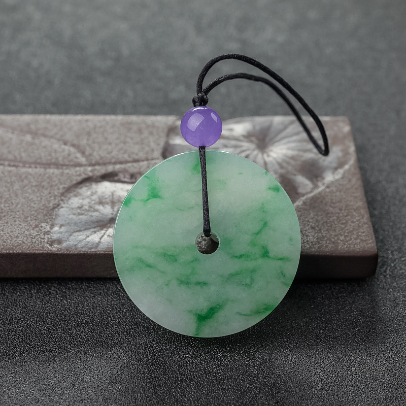 翡翠平安扣吊坠-红掌柜