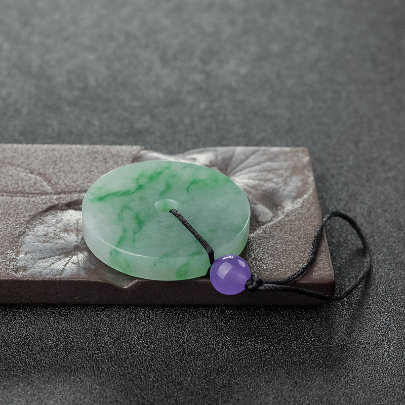 糯种翡翠平安扣-红掌柜