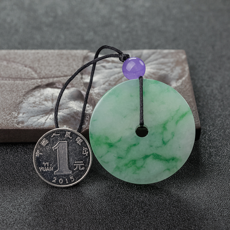 翡翠平安扣吊坠-红掌柜