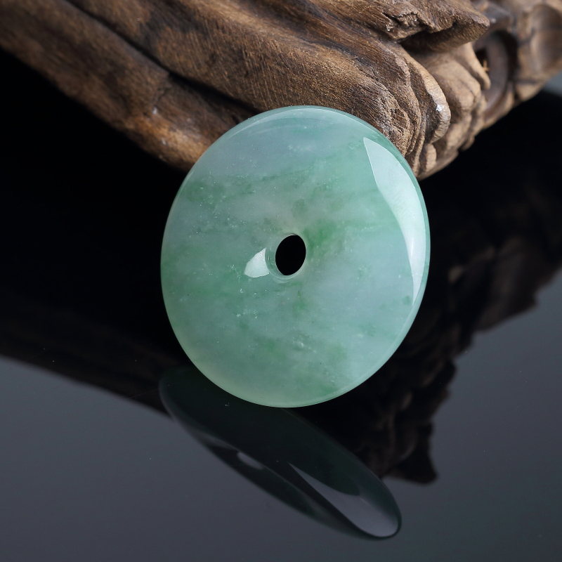 翡翠平安扣吊坠-红掌柜