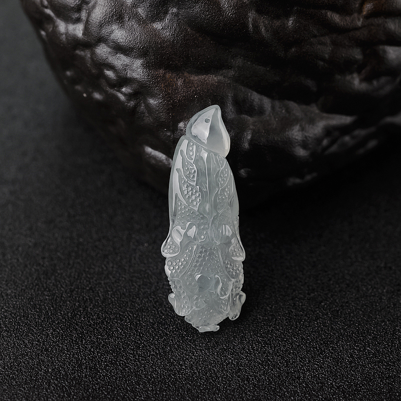 翡翠大白菜吊坠-红掌柜