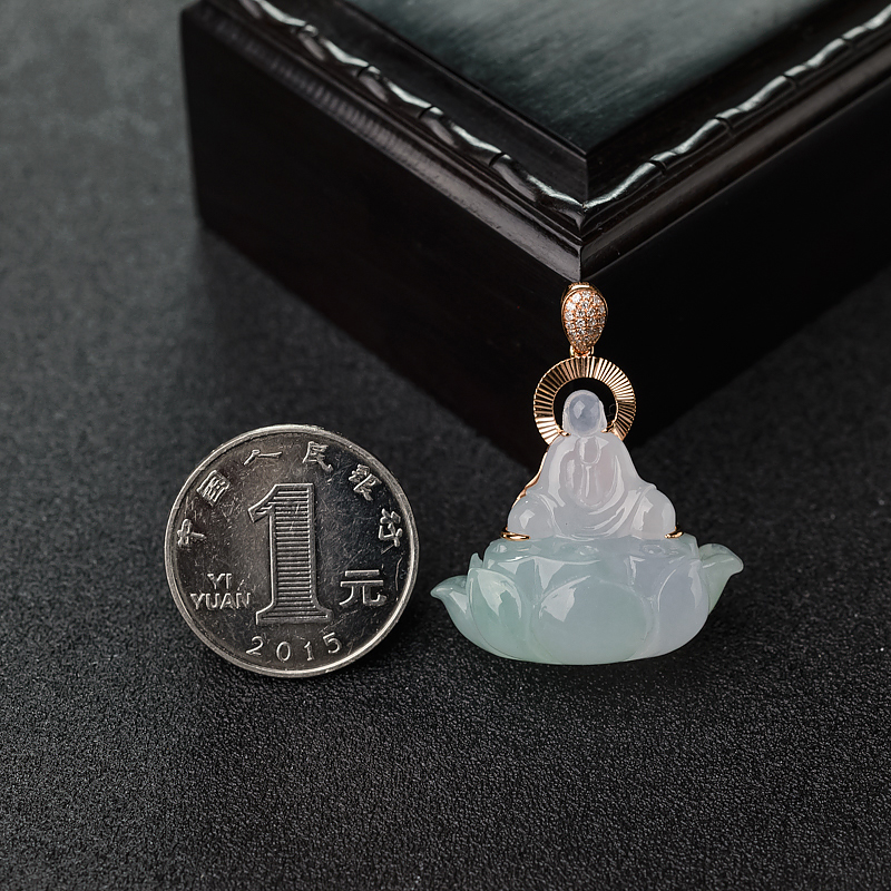 翡翠大日如来吊坠-红掌柜