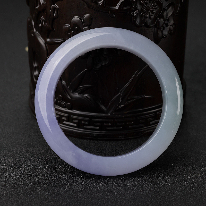 58mm春带彩翡翠平安镯-红掌柜