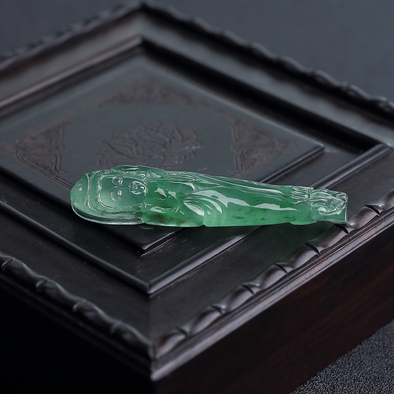 翡翠观音吊坠 - 红掌柜