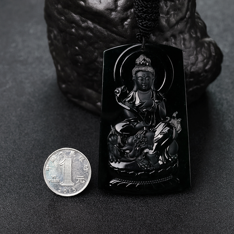 墨翠文殊菩萨-红掌柜