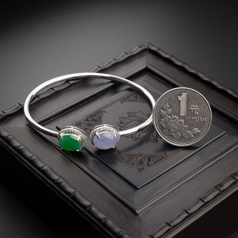 缅甸A货翡翠手镯 - 红掌柜