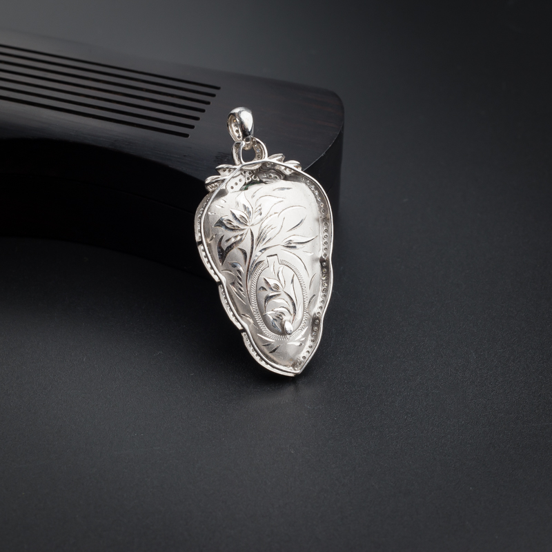 糯种黄阳绿叶子翡翠吊坠 - 红掌柜