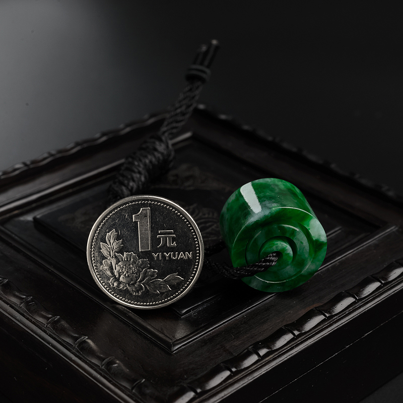 冰糯种翡翠路路通-红掌柜