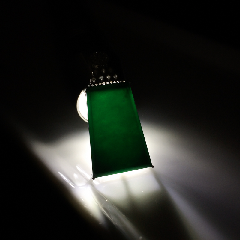 缅甸糯种墨翠吊坠 - 红掌柜