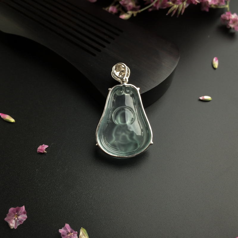 冰种晴水翡翠佛吊坠 - 红掌柜