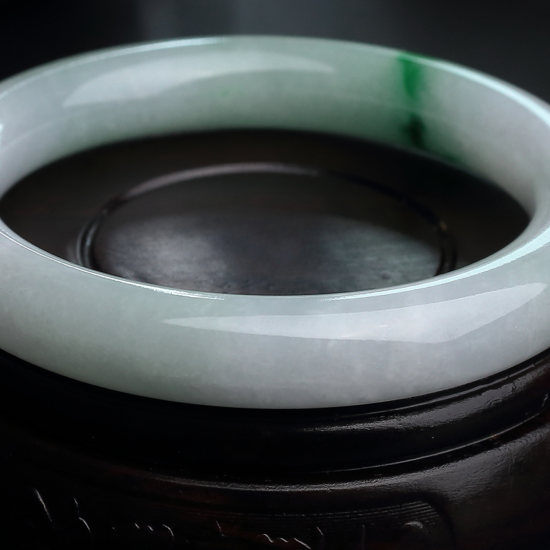 飘绿翡翠手镯 - 红掌柜