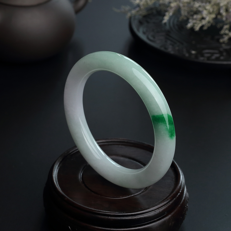 飘绿翡翠手镯 - 红掌柜