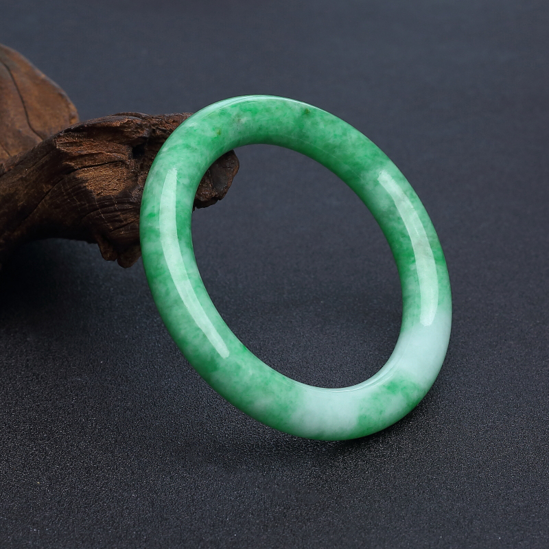 58#翡翠圆镯-红掌柜