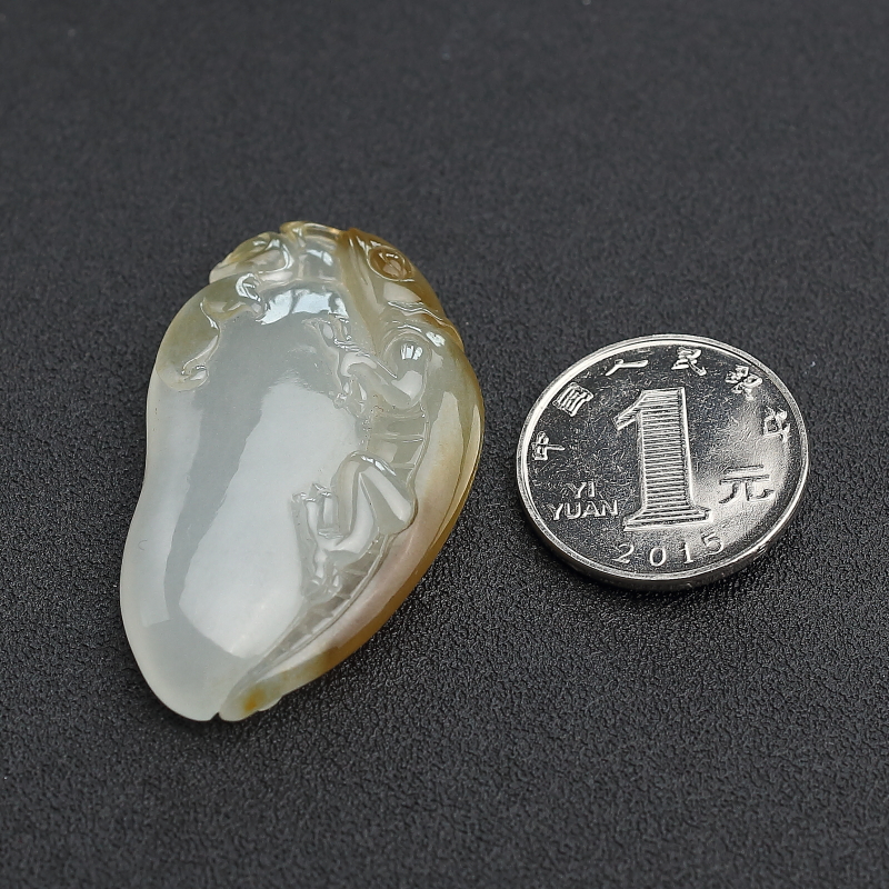 飘黄翡福瓜吊坠-红掌柜