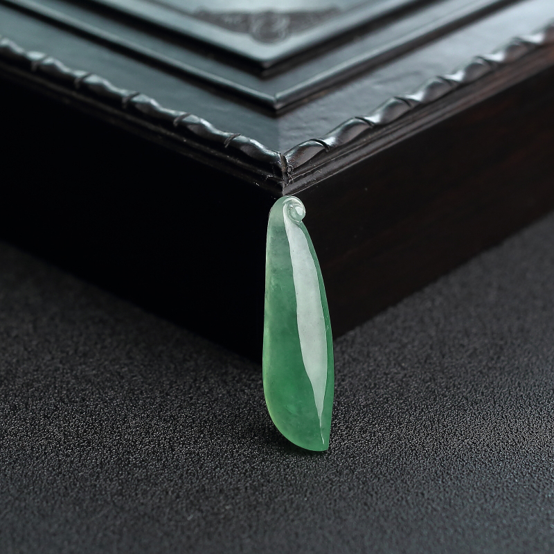 缅甸天然冰种晴水翡翠福瓜吊坠-红掌柜