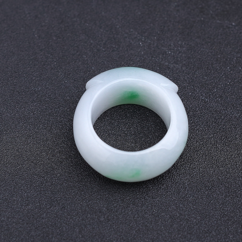缅甸A货天然糯种翡翠戒指 - 红掌柜