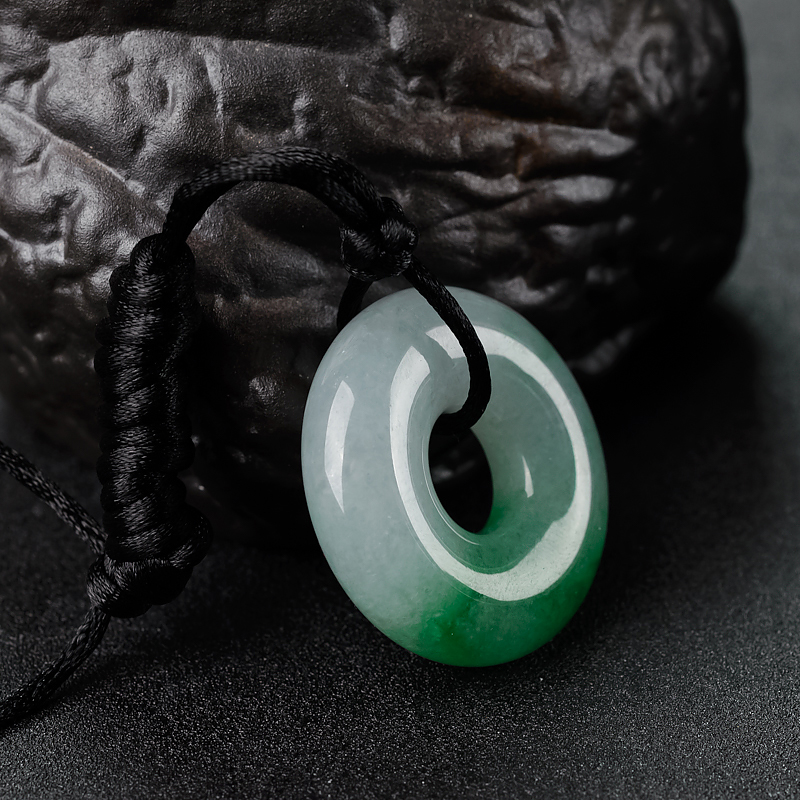 翡翠平安扣吊坠-红掌柜