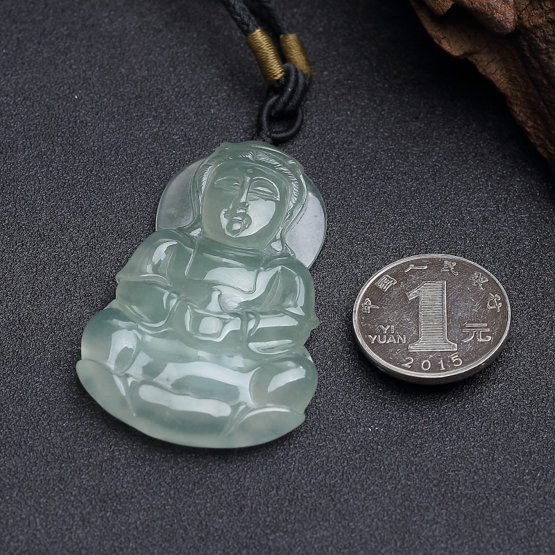 糯冰种翡翠观音-红掌柜