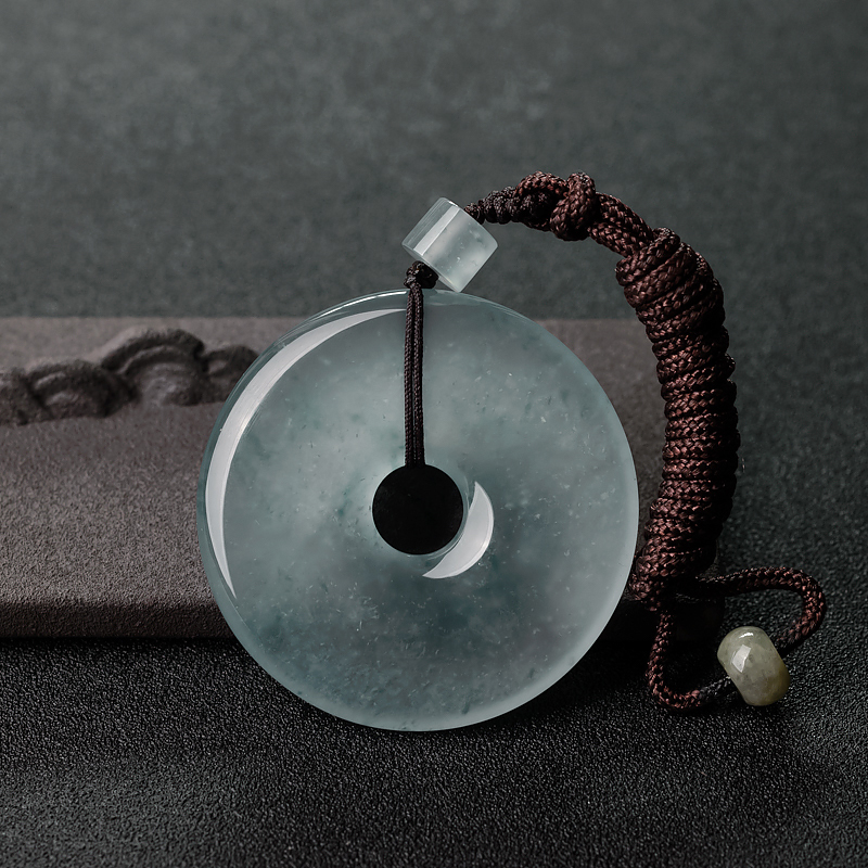 翡翠平安扣吊坠-红掌柜