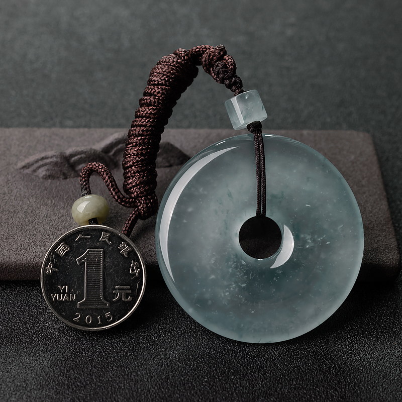 糯冰种翡翠平安扣-红掌柜