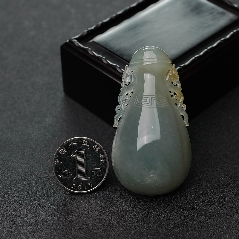 糯种翡翠宝瓶-红掌柜