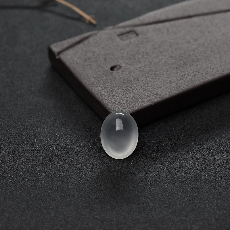 冰种翡翠戒面-红掌柜