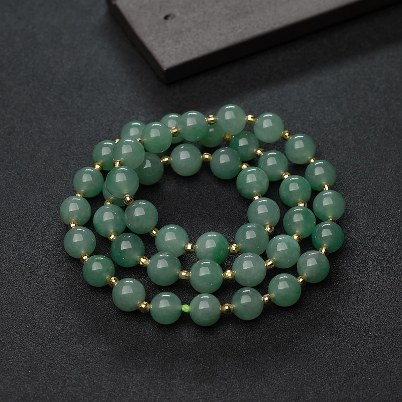 苹果绿翡翠项链-红掌柜