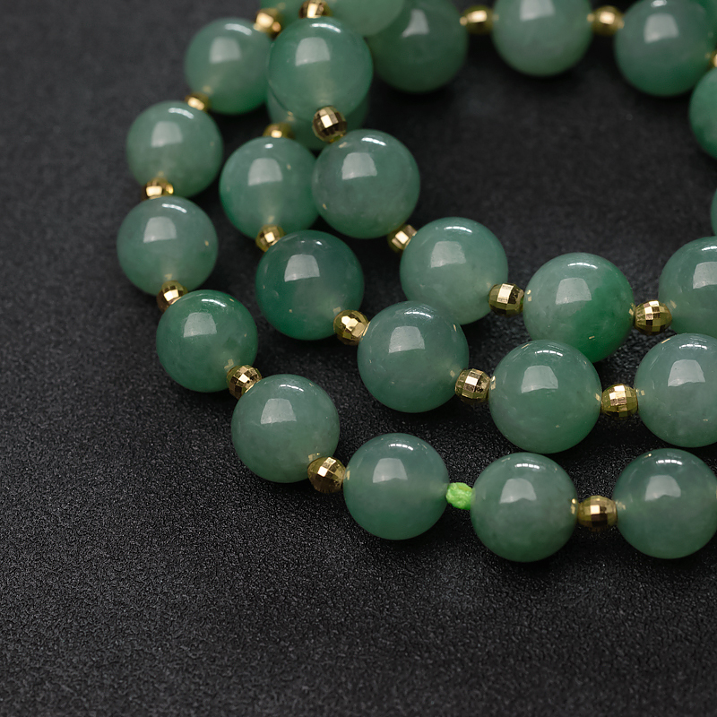 m糯种翡翠项链-红掌柜