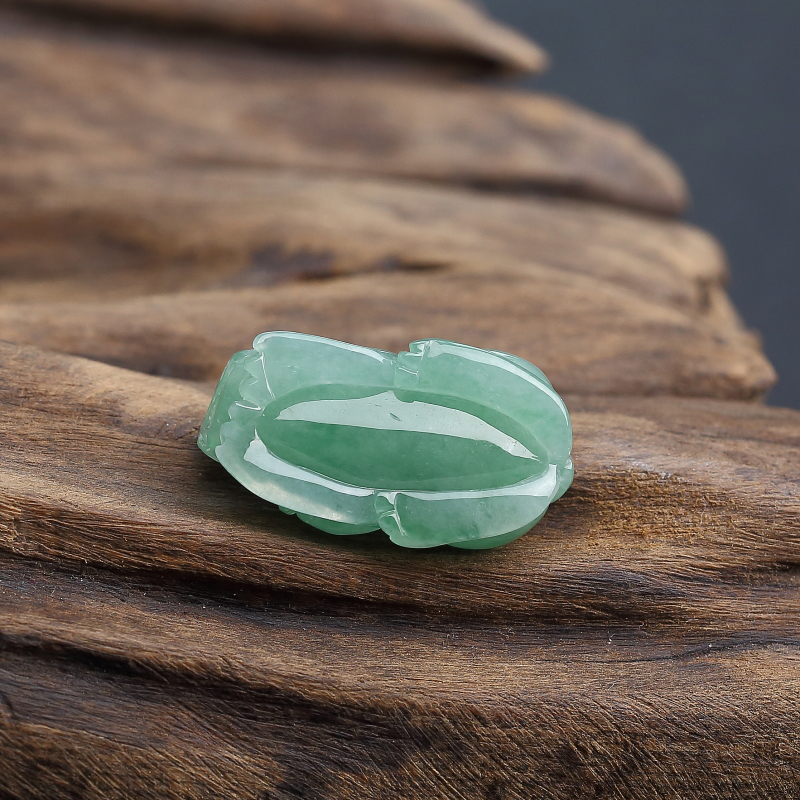 缅甸天然飘翠翡翠貔貅吊坠-红掌柜