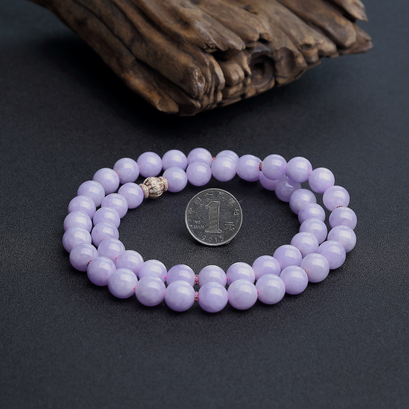 缅甸糯种翡翠项链-红掌柜