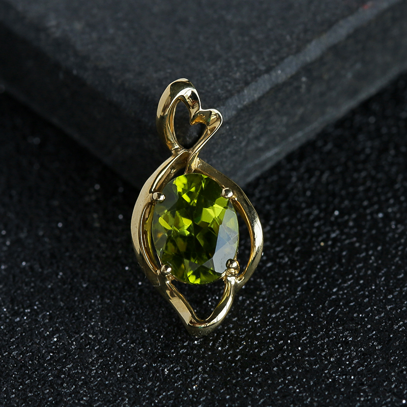 天然橄榄石吊坠 - 红掌柜