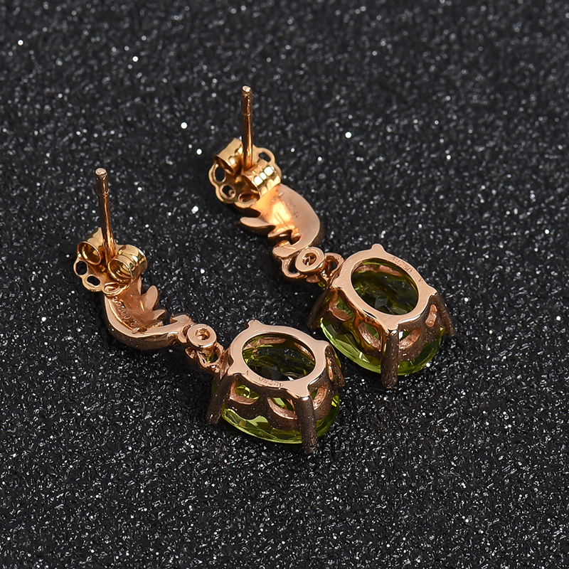 橄榄石耳坠 - 红掌柜