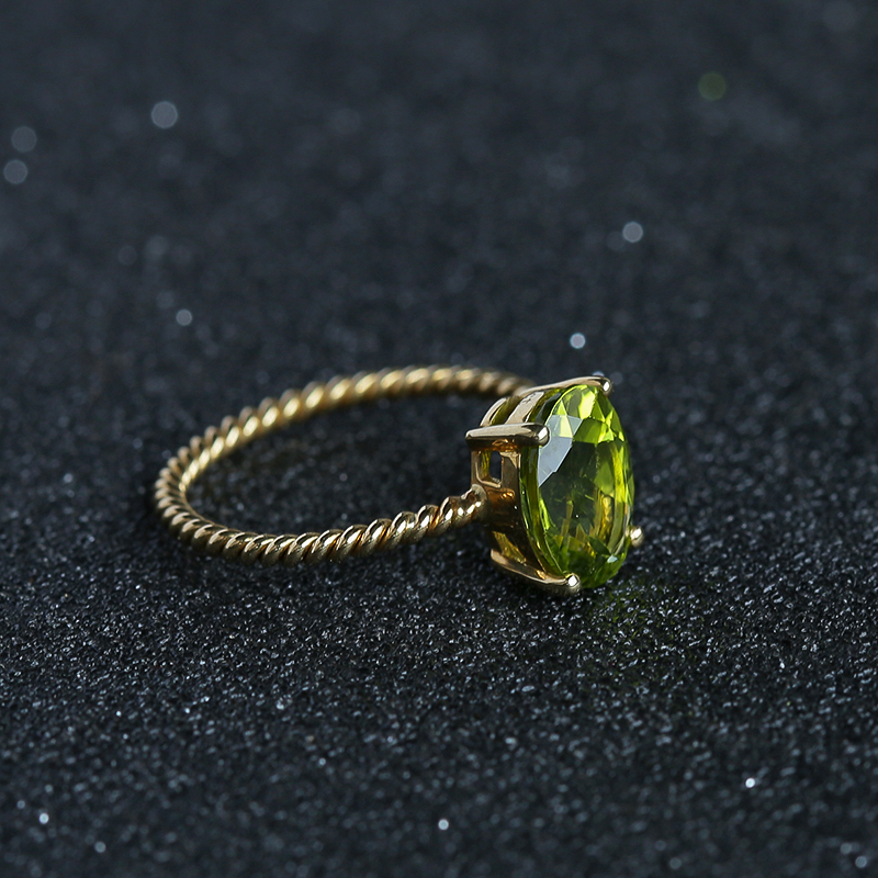 橄榄石戒指-红掌柜 