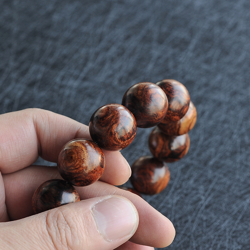 海南黄花梨手串-红掌柜