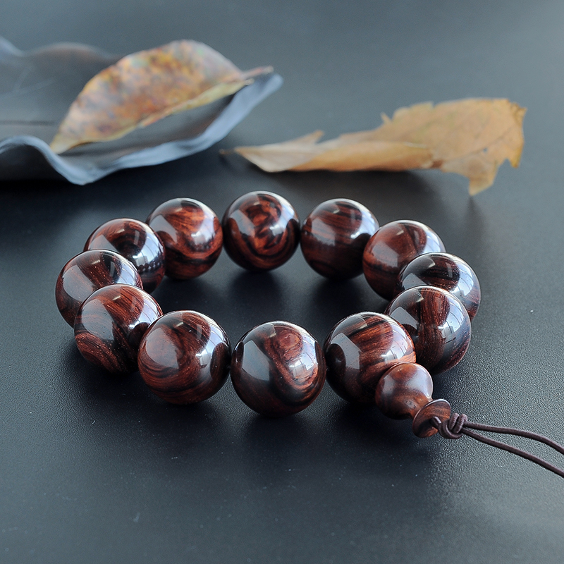 海南黄花梨单圈手串-红掌柜