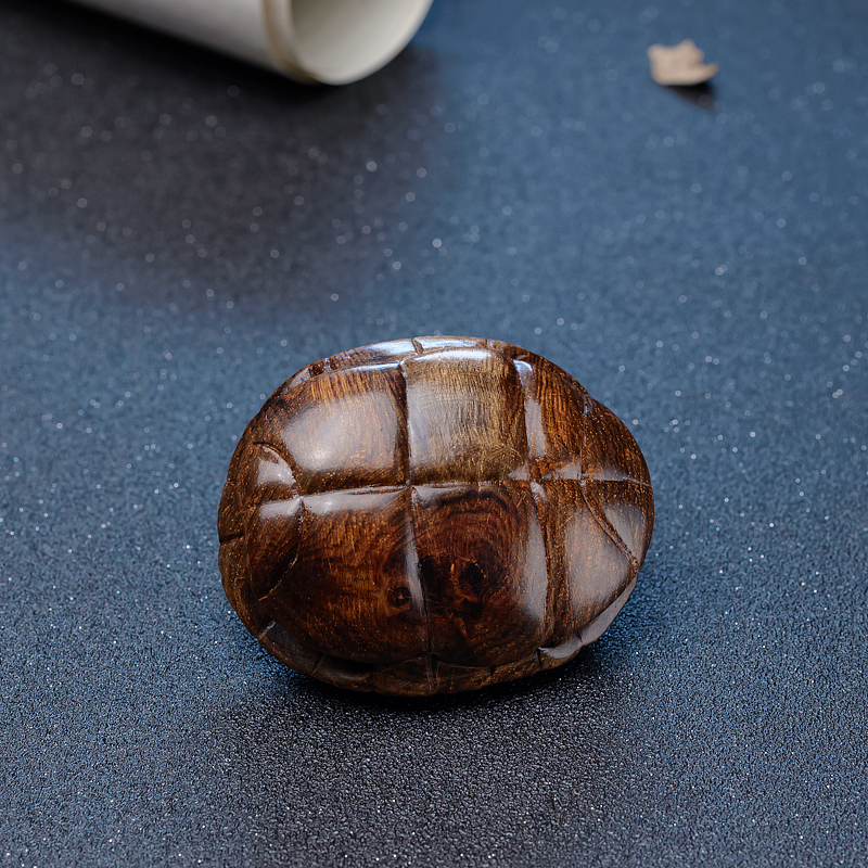 黄花梨手把件-红掌柜