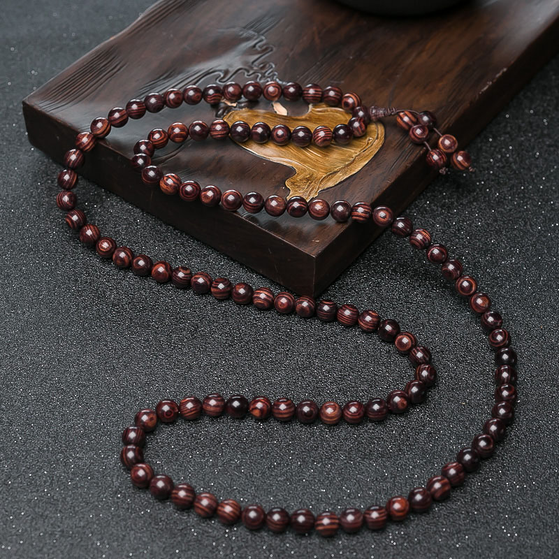 天然海南黄花梨佛珠-红掌柜