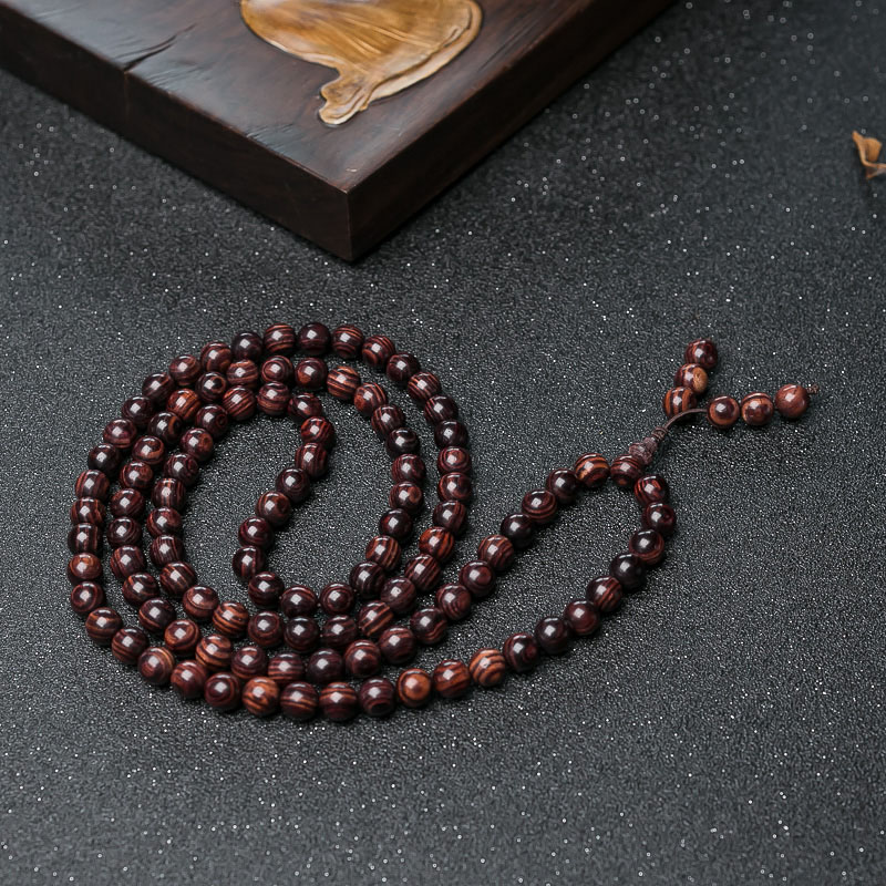黄花梨108佛珠-红掌柜