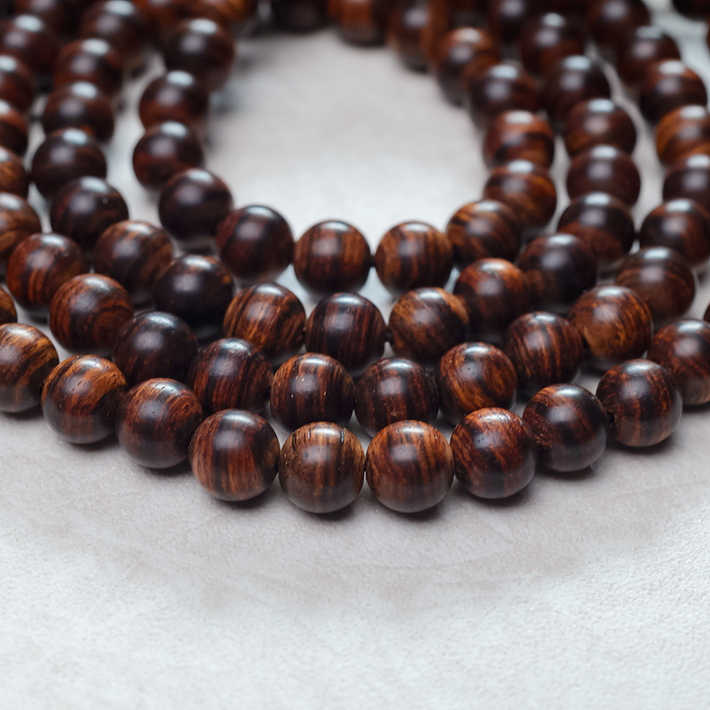 虎皮纹黄花梨108佛珠-红掌柜