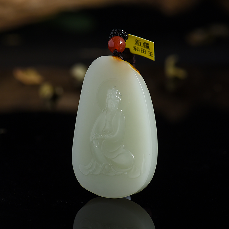 籽料和田玉挂件-红掌柜